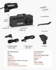Dash Cam Front and Rear, 4K+1080P, 32 GB Card Included, Dual Channel Dash Camera for Cars with Built-in GPS, G-Sensor, Front 129° & Rear 125°, 80.8 mm