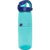 Nalgene Sustain Tritan BPA-Free On The Fly Water Bottle Made with Material Derived from 50% Plastic Waste, 24 OZ, Blue with Aqua
