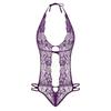 Erotic Quick-Release Sheer Lingerie Bodysuit for Roleplay and Temptation
