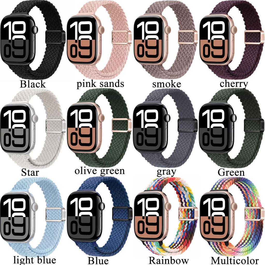 Тонкий нейлоновый ремешок для умных часов Ultra 2 49 мм 10 9 8 7 41 мм 45 мм 46 мм женский мягкий эластичный браслет для часов серии 6 5 4 3 2 1 SE 40 42 44 мм 38 мм