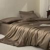 Luxury Bedding Set with Duvet Cover Silk Cotton Duvet Cover Bed Sheet Solid Color Bedsheets Full Set 4 Pcs Queen King Size