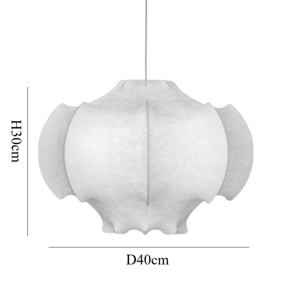 Japanese Nordic Decorative E27 Suspension Art Cloth Design Hanging Ceiling Light Silk Pendant Lamps Lighting Chandelier