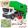 Garbage Truck Toy Working Cleaning Construction Construction Construction Model LED Birthday Gift Vehicle Cleaning Truck, Vehicle, Kids' Toy,