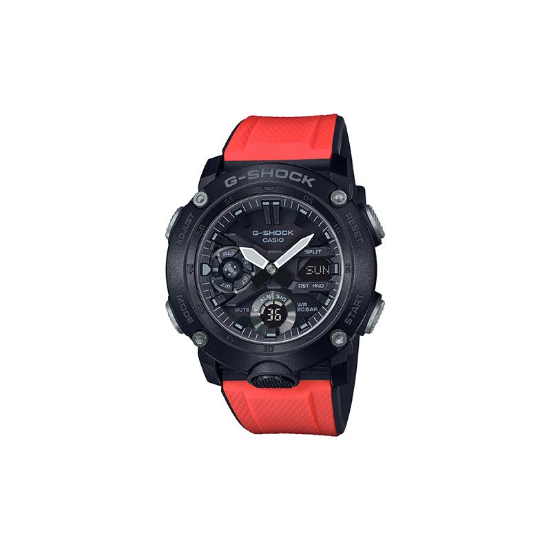 Casio Серия ЖК/стрелочный двойной дисплей серия модный тренд ультратонкий сердечник из углеродного волокна защитная конструкция новый многофункциональный 200 GA-2000E-4PR