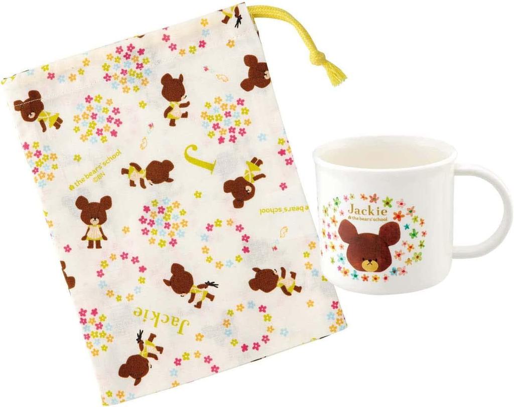 Skater Lunch Box Plastic Cup 200ml for Children Antibacterial Dishwasher Safe Made In Japan Bear School KE4AAG-A