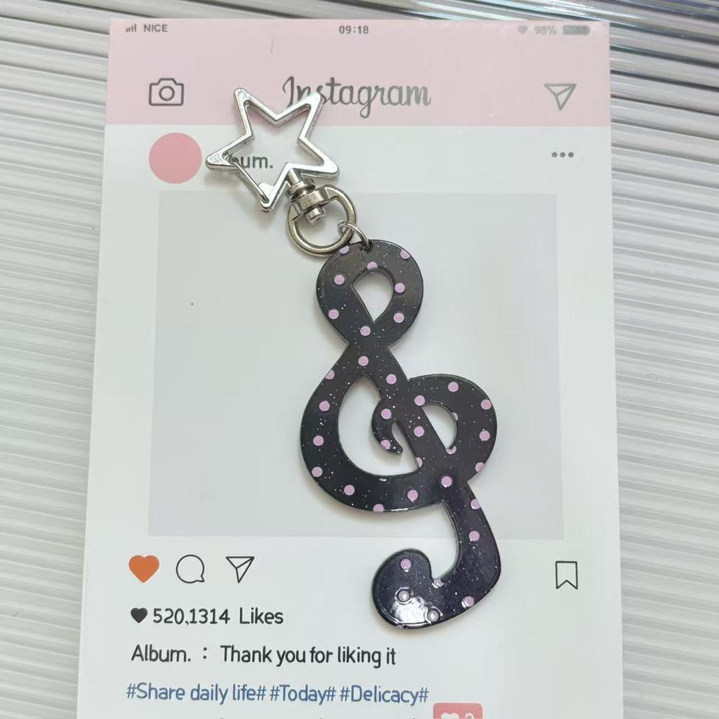 Мода Винтаж Органайзер для ключей Ретро Горошек Полосатый Нота Звезда Шарм для сумки Милый Инс Держатель для ключей Милый Забавный Подарок