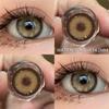 Eyeshare 1 Pair 1 Pair Color Contact Lenses for Eyes Cosmetics Gray Contact Lenses Brown High Quality Natural Contact Lenses