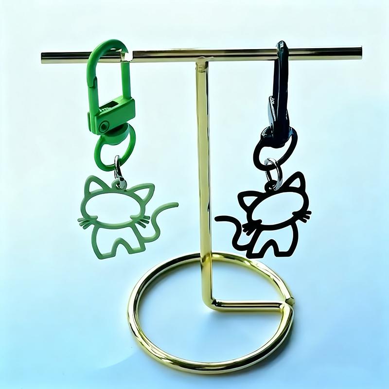 1 шт. Карабин-лобстер Брелок Маркер Сплав Креативность Кот Брелок Украшение DIY Подарок Подвеска Дизайн Вечеринка