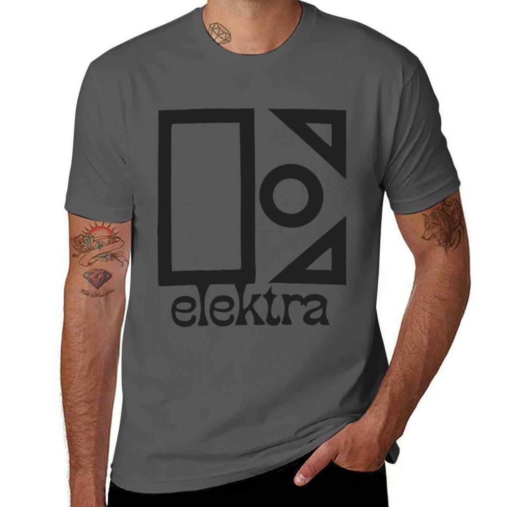 Elektra Records Винтажная футболка базовая футболка для повседневного образа