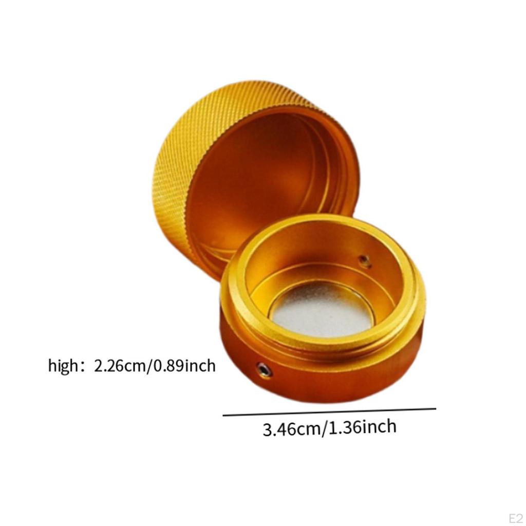 Футляр из алюминиевого сплава для бильярдного мела с круглой крышкой