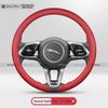 Luxury Nappa Steering Wheel Cover For Jaguar F-PACE XE XF XJ E-PACE F-Type Ultra-Thin Anti-Slip Breathable Snug Car Accessories