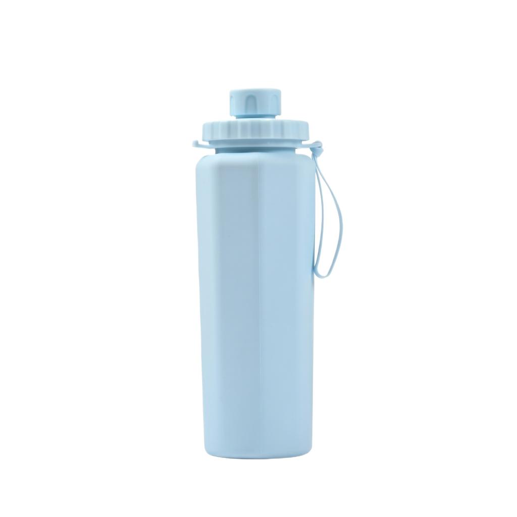 Reusable Water Bottle with Leakproof Cap Wide Mouth BPA Free Plastic Sports Drinking Container for Outdoor Activities School Gym Travel