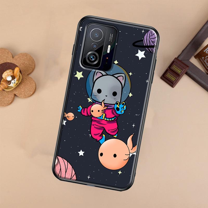 Чехол 'Кошки в космосе' для Xiaomi POCO X7 X6 Pro X3 X5 M6 F3 F5 F6 Pro 11T 12T 13T 14T Pro 13 14 Ultra