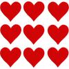 10Pcs/Set Red Hearts Patches Embroidered Iron on/Sew On Repair Applique 6CM Wide