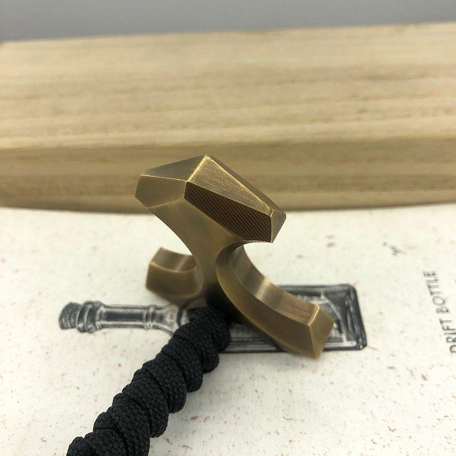 1 шт. Латунный уличный EDC тактический инструмент Многофункциональный мужской кулон-подвеска Брелок Партнер Аварийный стеклобой