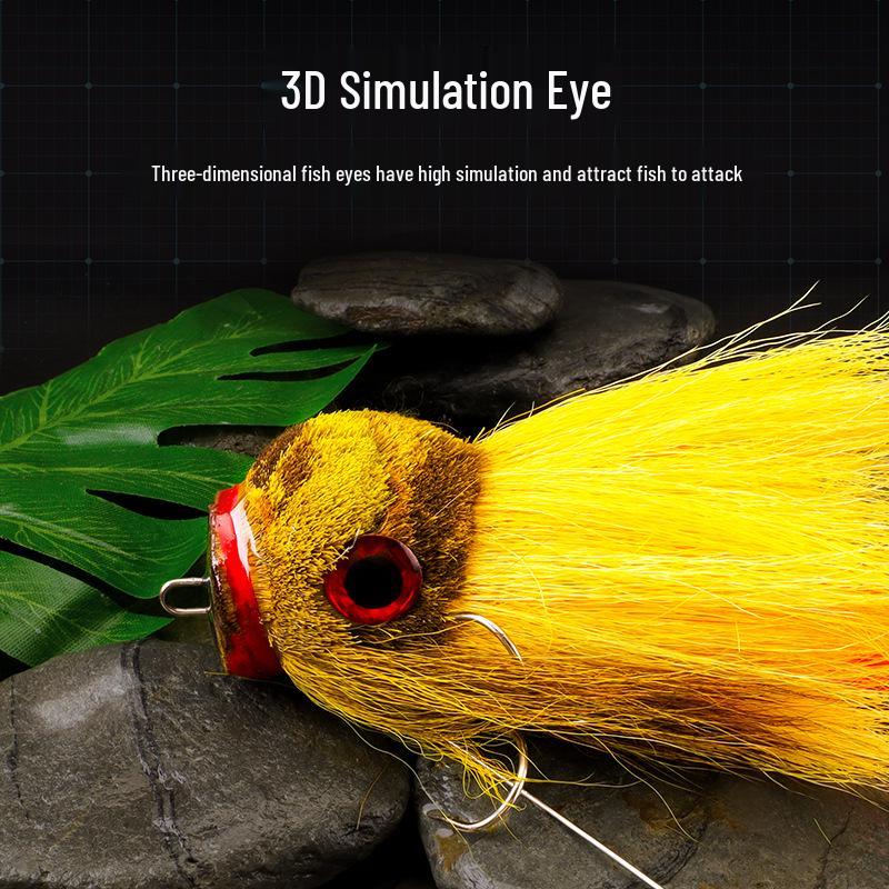 Бионическая приманка-мышь из оленьего волоса: Приманка для пресноводной и глубоководной рыбалки