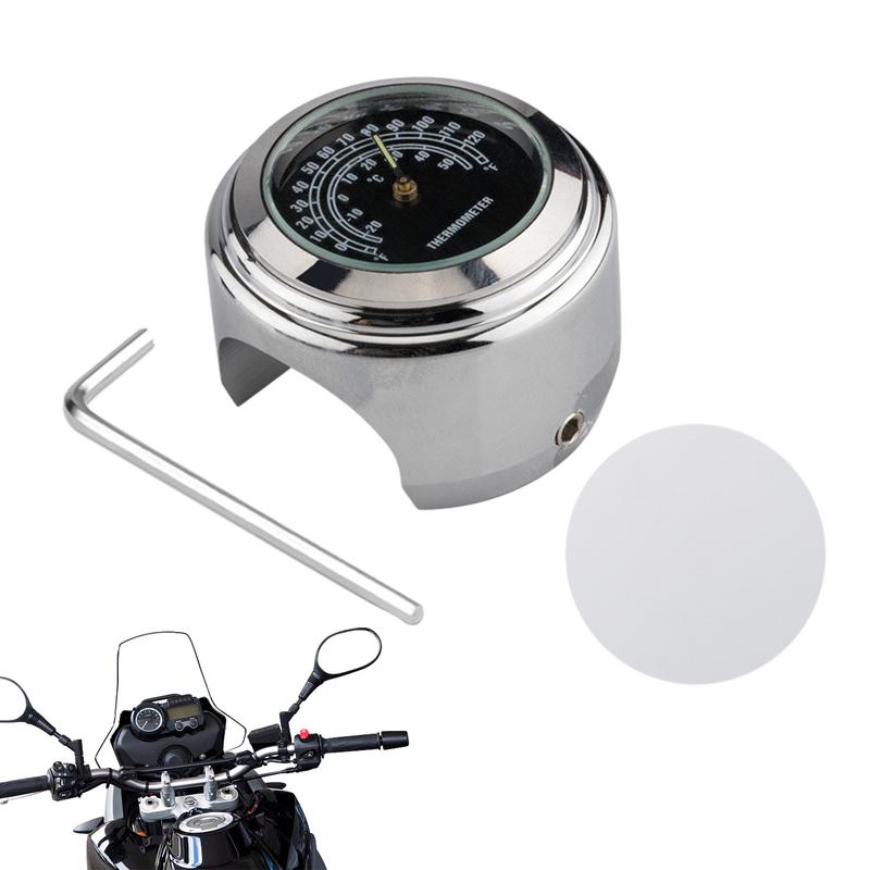 Точные водонепроницаемые часы, измеритель температуры, светящиеся в темноте, противоскользящие велосипедные часы на руль, подходят для руля 22–25,4 мм