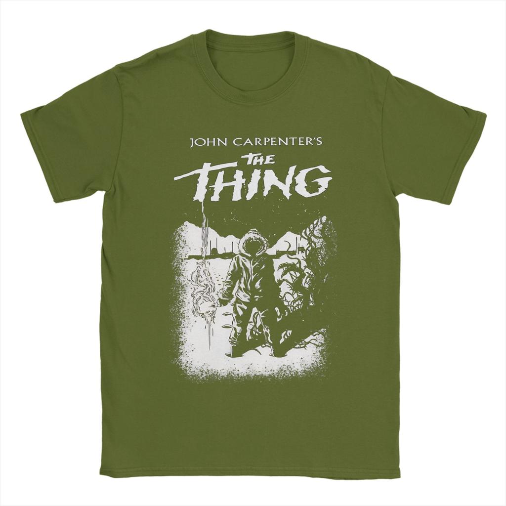 1982 jc The Thing Movie Unisex T Shirts Awesome Tee Shirt Short Sleeve O Neck TShirt Cotton Gift Idea Clothes