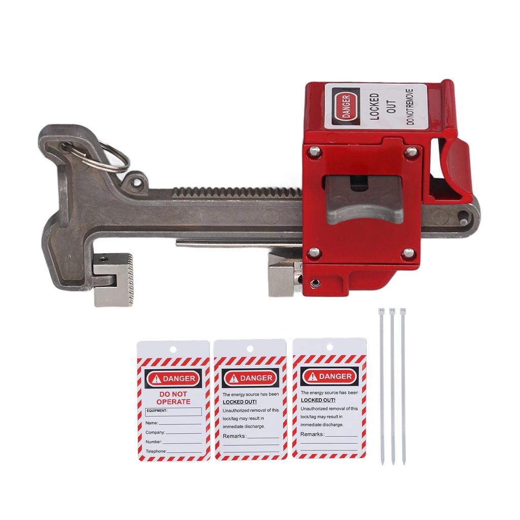 Устройство блокировки шарового крана с бирками и кабельными стяжками Ручной замок безопасности для ручки крана DN8?Ду100