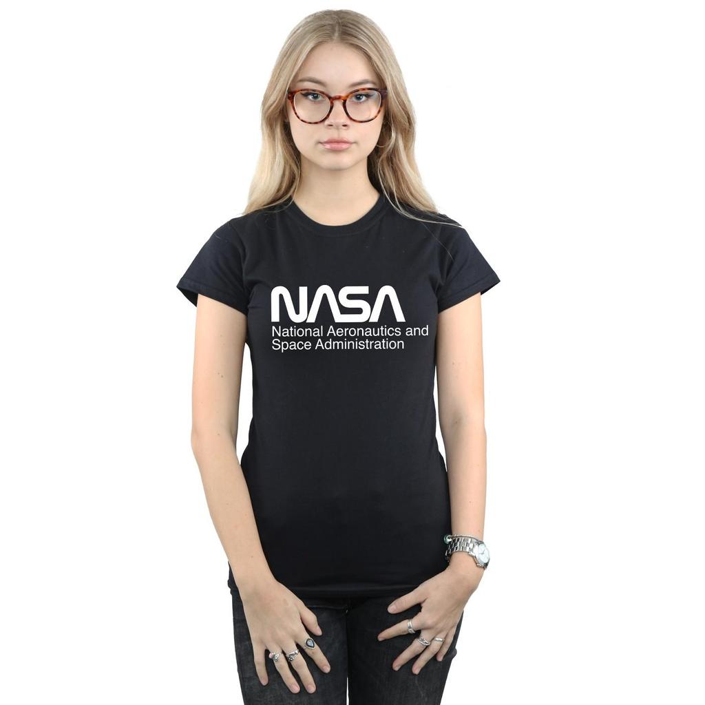 NASA Womens/Ladies Logo One Tone Cotton T-Shirt