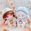 Strap Pants Cotton Doll Suit Dress Up Plush Dolls Clothes Cotton Doll Clothes Set  Children's Gift