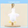 Plush White Goose Hanging Toy With Pp Cotton Fill For Kids Backpack Decor