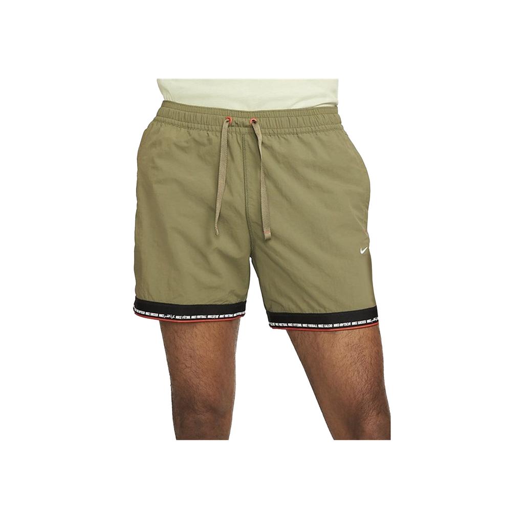 Nike ФК. Футбольные шорты Tribuna Casual Breathable Woven Spliced Logo с вышитым логотипом для мужчин, шорты Medium-Olive DH9679-222