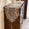 Роскошная кружевная скатерть с цветочным узором, европейская элегантная вышитая скатерть для обеденного стола, журнального столика и тумбы под телевизор, рождественский домашний декор