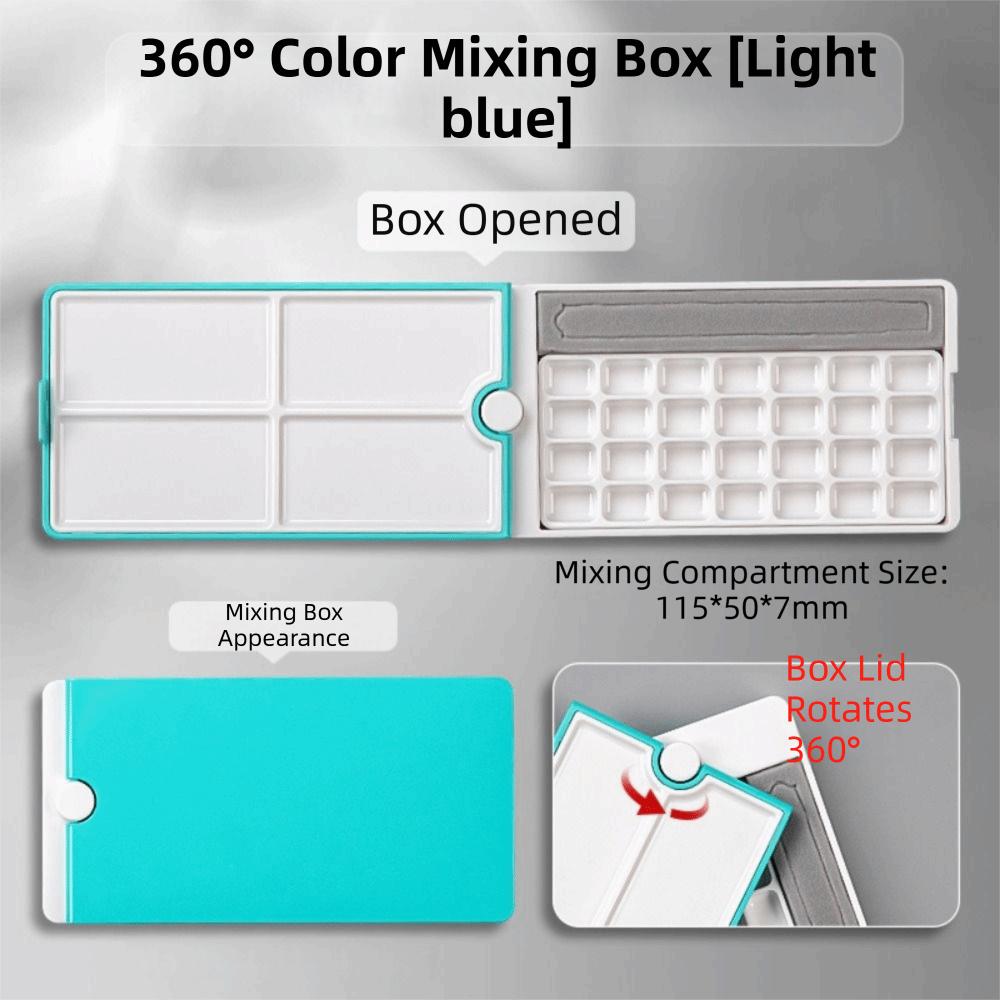 Empty Paint Box Detachable Watercolor Packaging Box Paint Tray Watercolor Painting