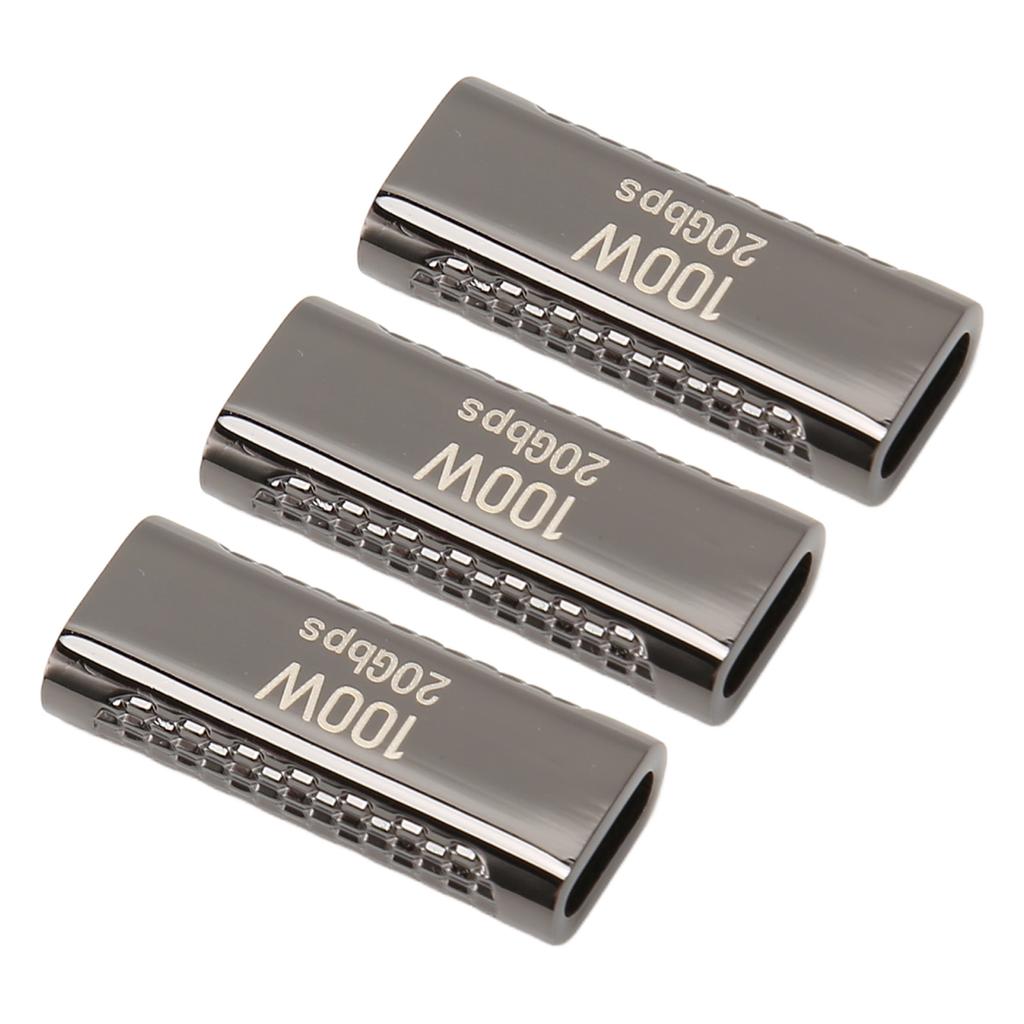 3 шт. USB C Female to Female адаптер с поддержкой передачи данных до 20 Гбит/с, подача питания 100 Вт, 8K 60 Гц