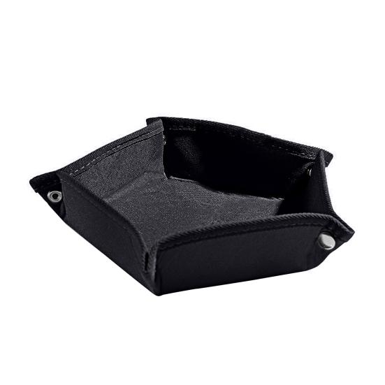 Лоток для хранения на открытом воздухе с кнопкой-защелкой из водонепроницаемой ткани Оксфорд, портативный складной пятиугольный лоток-органайзер, держатель для контейнера