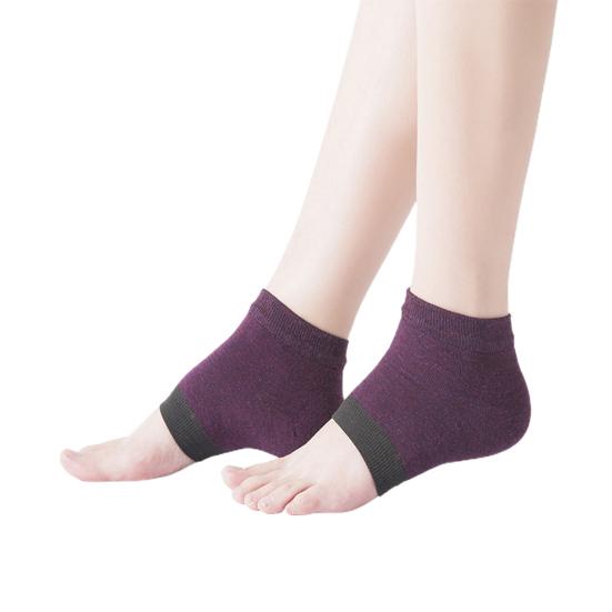 1Pair Practical Long Lifespan Mini Foot Protector Socks Heel Gel Spa Anti Dry Cracked Tools for Daily Wear