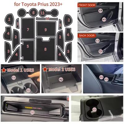 Для Toyota Prius 60 2025 2025 Противоскользящий коврик в нишу двери, подкладка в паз ворот, подстаканник, аксессуары для интерьера автомобиля