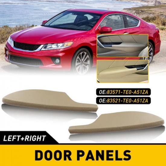 Fits For 2008-12 Honda Accord Left Coupe Right & Side Door Armrest Panel Beige B