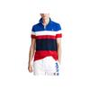 Polo Ralph Lauren Рубашка-поло с коротким рукавом, вышитым логотипом Pony, в стиле колор-блок, мужские топы, многоцветный 710780947-001