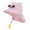 Kids Summer Sunglasses Hat Large Brim Sun Protection Bucket Hat Girls Sunshade Beach Hat
