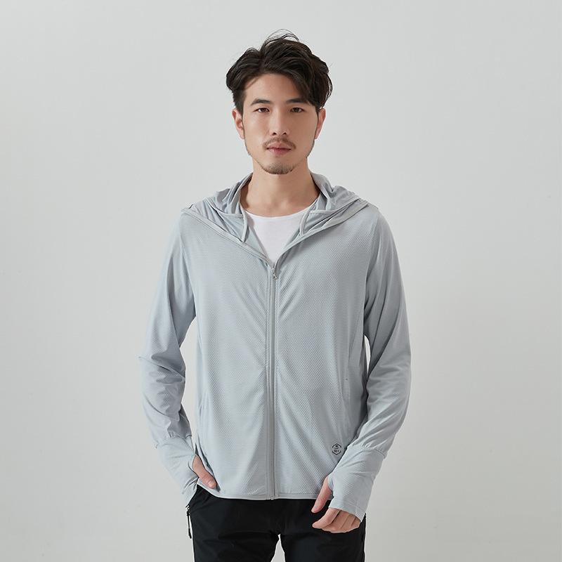 Солнцезащитная одежда Мужская UPF + Тонкая дышащая летняя уличная одежда Ice Silk Солнцезащитная одежда Женская УФ-защита Тонкая куртка Tide