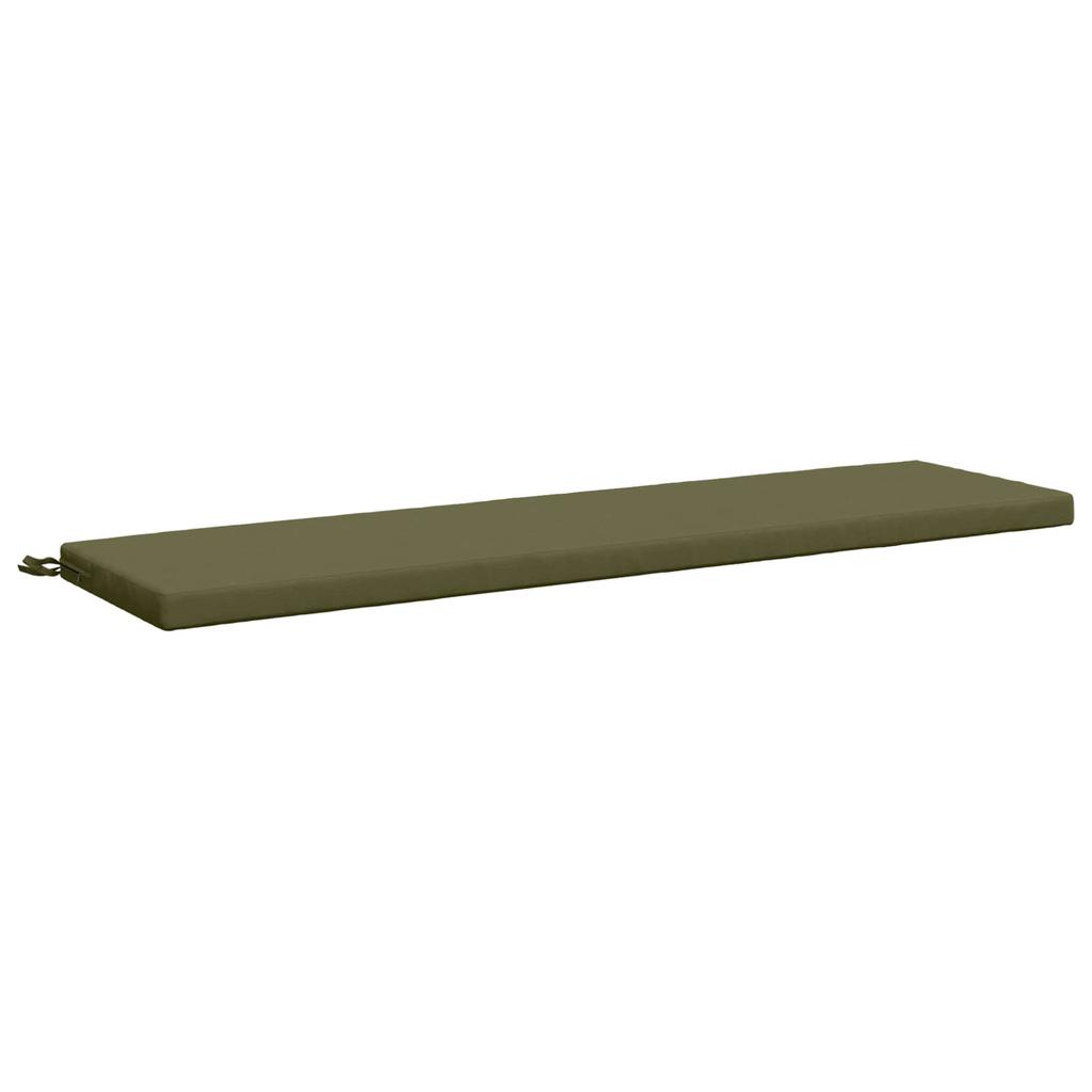 2 piece Bench Cushions SOEST 2 pcs. 100percent Polyester Olive Green