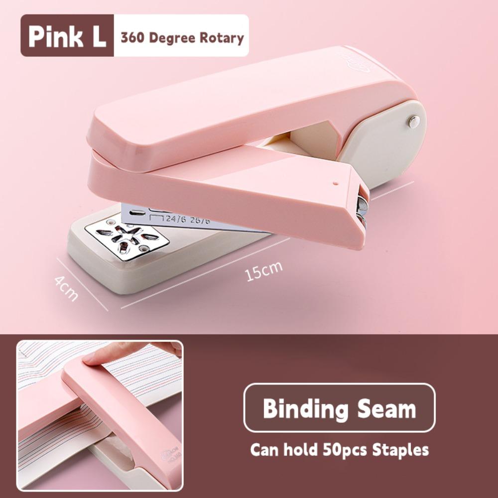 Metal Long Stapler 360 Degree Rotary Bookbinding Machine Manual Binding Tool  Bookbinding Supplies