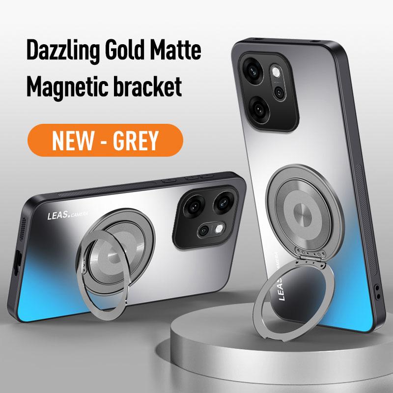 For Oppo Reno 6 8 10 11 12 13 13F 14 14F Find X8 X7 Ultra X6 X5 Pro Magnetic Ring Stand Back Phone Case Ring Lens Protect Cover