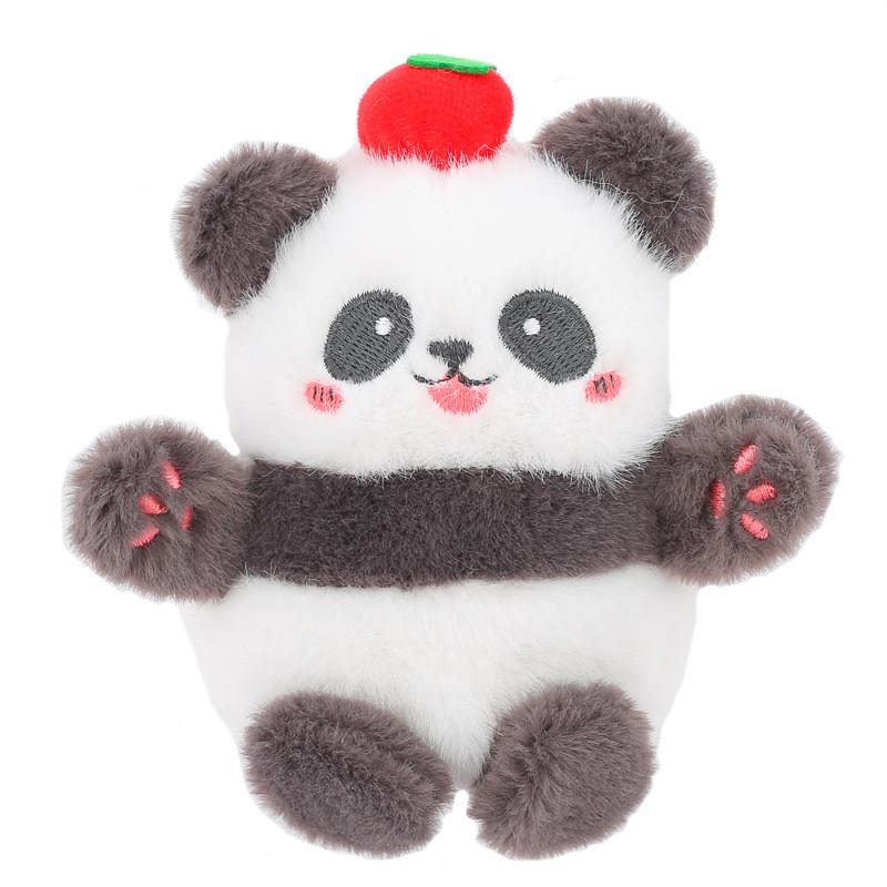 Delightful Stuffed Panda Keychain Plush Bag Charm With Soft Pp Cotton Filling