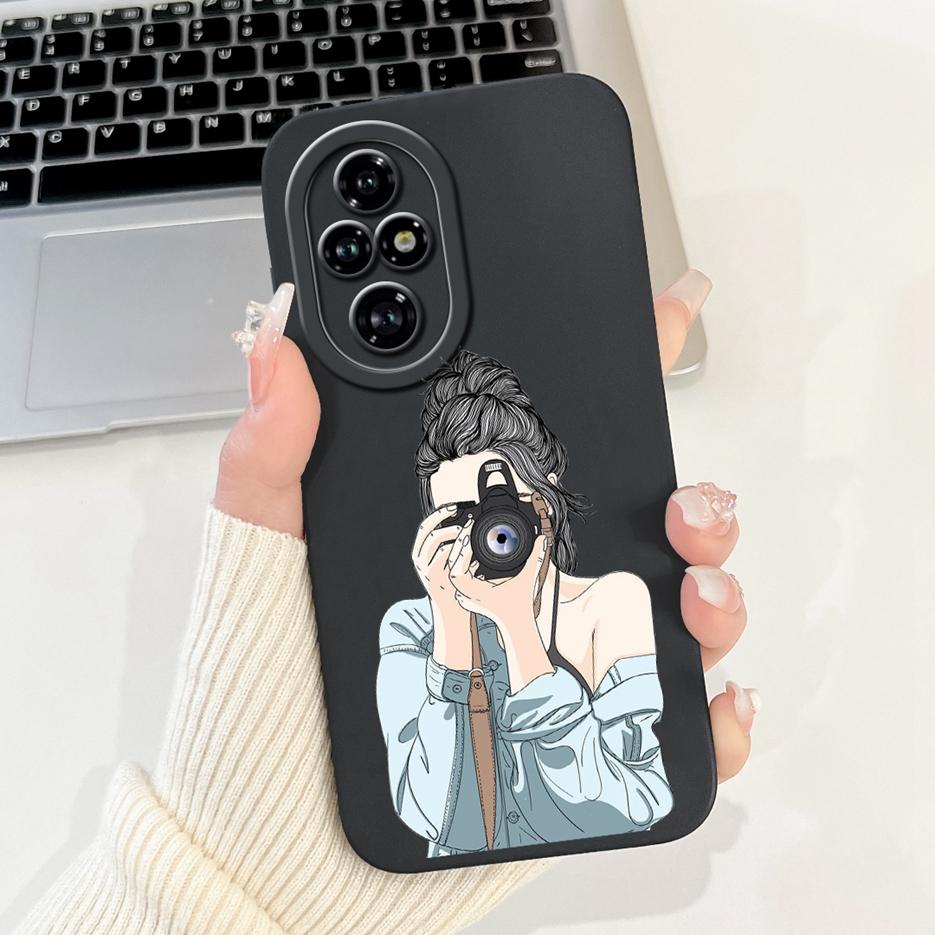 Чехол для Honor 200 Pro Стильный чехол с конфетным рисунком Полная защита камеры Чехол для телефона Для Honor 200 Lite Honor200 Smart Мягкие чехлы