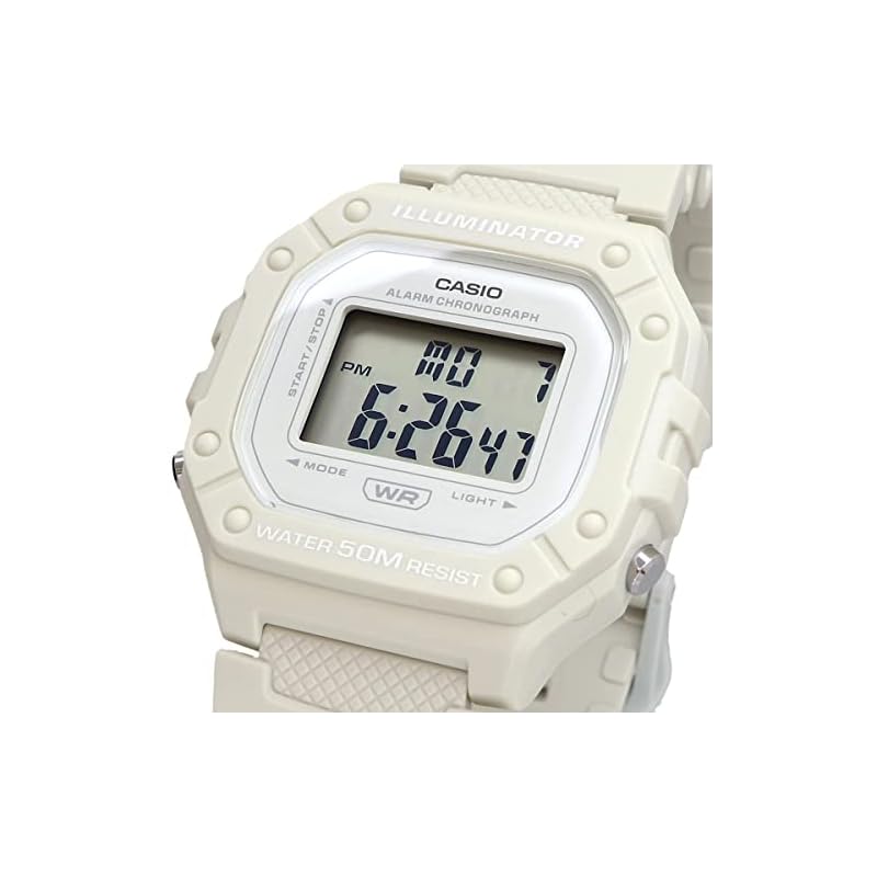 [Casio] CASIO Стандартные цифровые часы W-218HC-8AV Мужские/Женские Дешевые Casio Бежевые Зарубежная модель [Б/у]