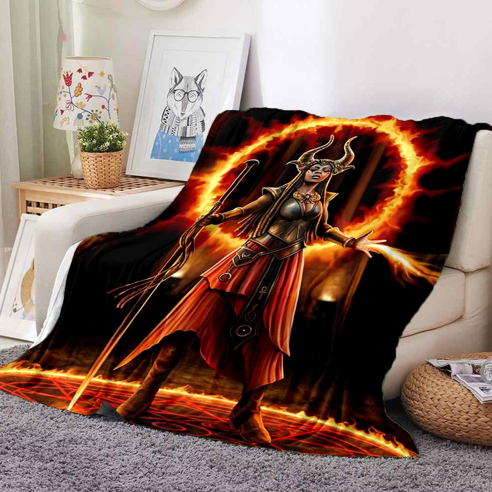 Dark Magic Flannel Blanket Throw Blanket Soft Warm Sofa Bed Camping Home Decor Unique Christmas Gift Cs92230