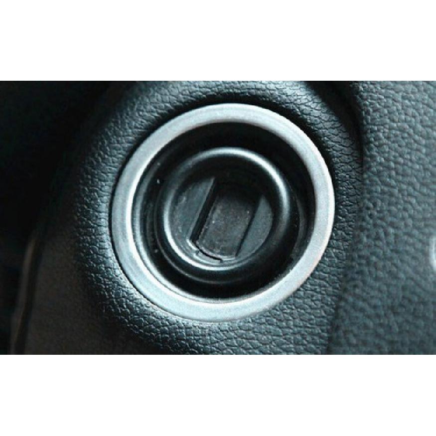Кольцо кнопки запуска/остановки двигателя и зажигания для Mercedes-Benz C-Class 2007-14, серебристый титан