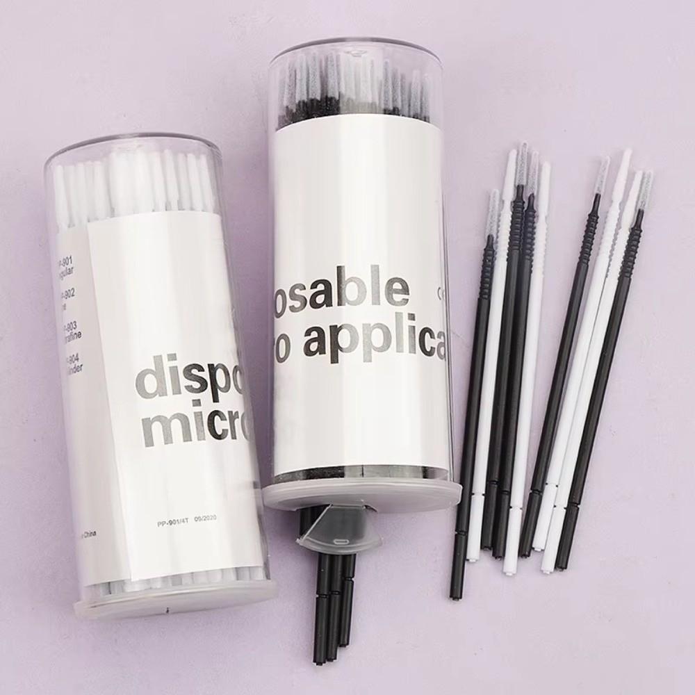 100pcs Disposable Cotton Swabs Precise Application Eyelash Extension Brushes Daily Life