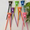 Silicone Bear Training Chopsticks Multi-color Chopsticks Training Tools Chopstick Learner