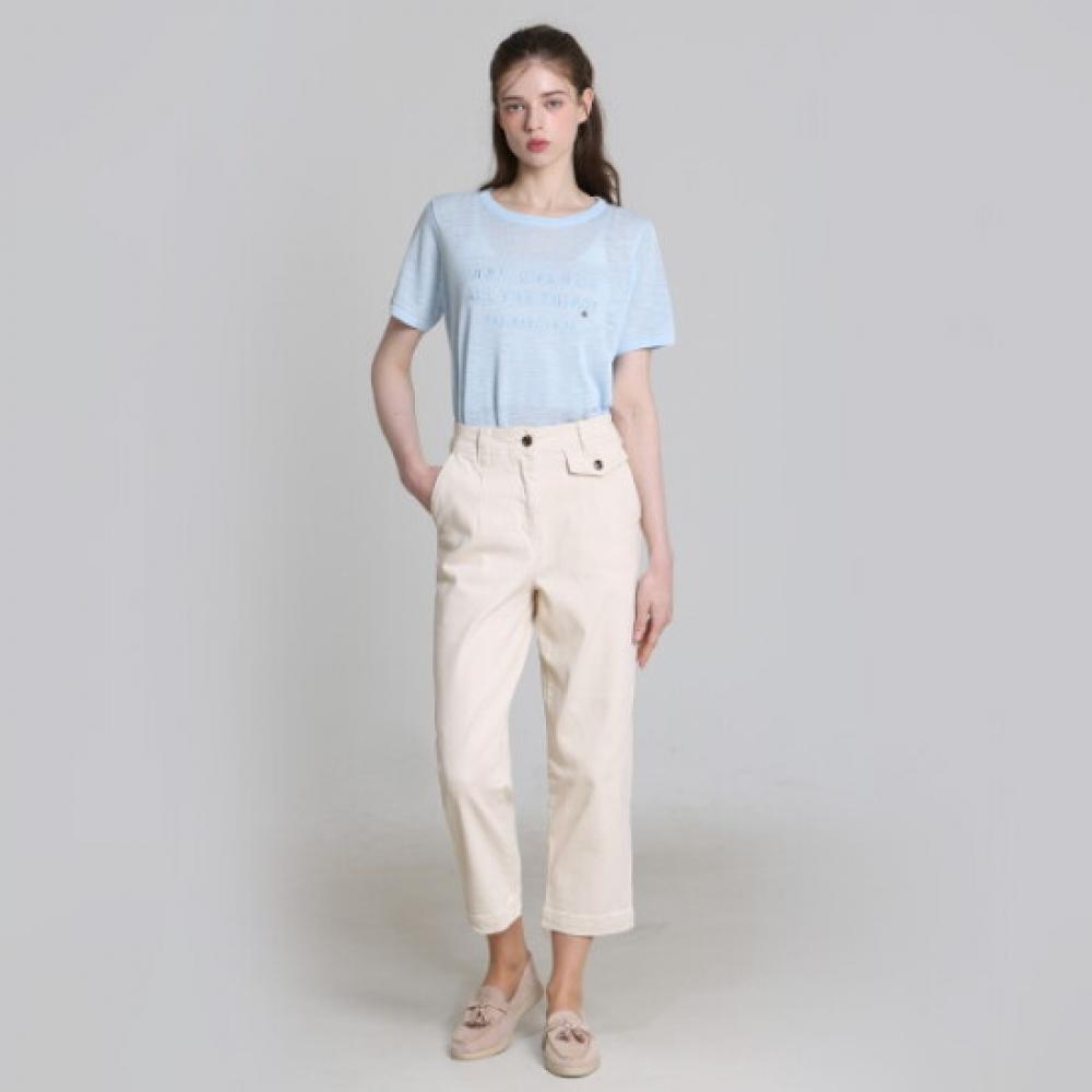 Ozoc Cotton Twill Tapered Pants With Flap Button Price 128000 Won