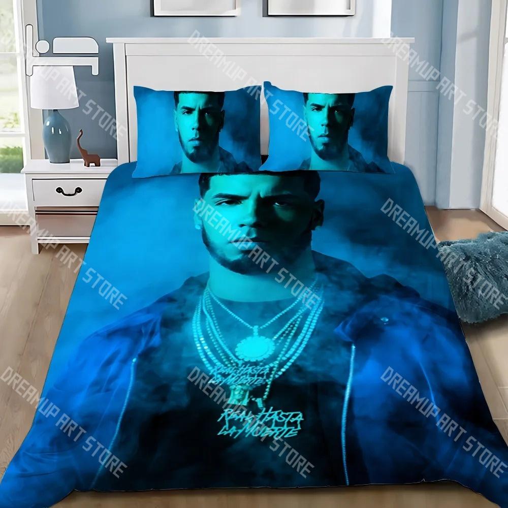 3D Печать Anuel AA Hasta La Muerte Комплект постельного белья Односпальный Queen King Полный размер Пододеяльник Наволочка Постель Мальчики Девочки Взрослый Дом