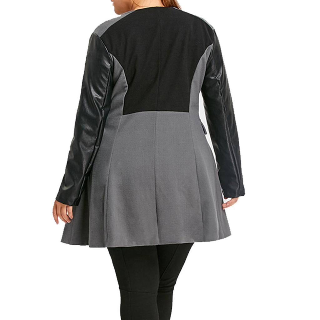 Женская теплая верхняя одежда больших размеров, длинная зимняя ветровка на молнии, пальто